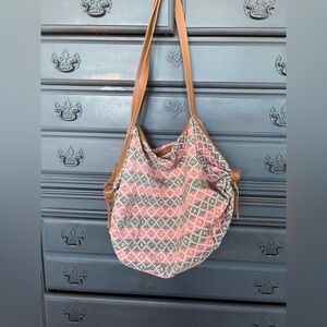 Dhaka woven shoulder bag - Noonday Collection.